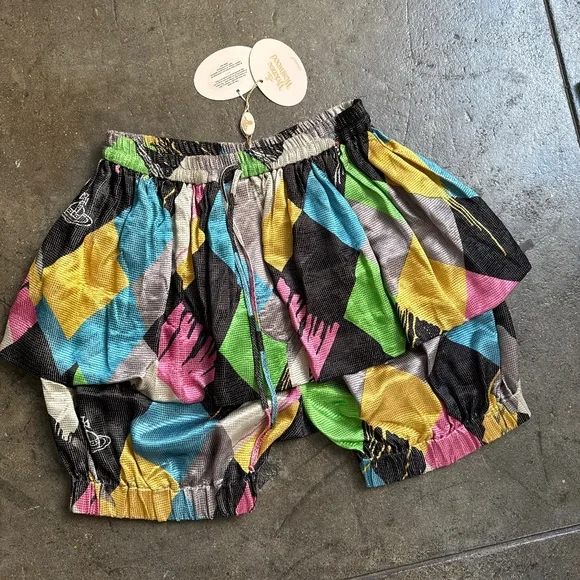 Vivienne Westwood NWT Gold Label SS 2015 Harlequin Skirt Shorts - Picture 12 of 12